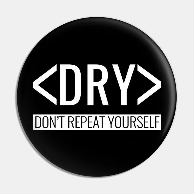DRY code principle logo